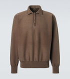 A.Presse Cotton fleece half-zip sweatshirt