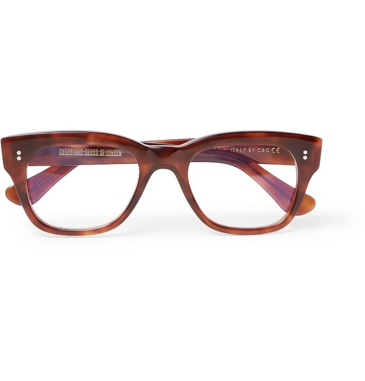 Photo: Kingsman - Cutler and Gross Square-Frame Tortoiseshell Acetate Optical Glasses - Brown