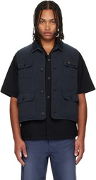 visvim Black Matto Hunting Denim Vest