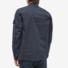 Stone Island Men's Supima Cotton Twill Stretch-TC Zip Shirt Jacket in Navy