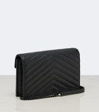 Saint Laurent Cassandre Envelope leather wallet on chain