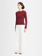 ANNAGRETA Sofia Long-sleeve Stretch Jersey T-shirt