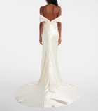 Danielle Frankel Bridal Cleo wool and silk gown