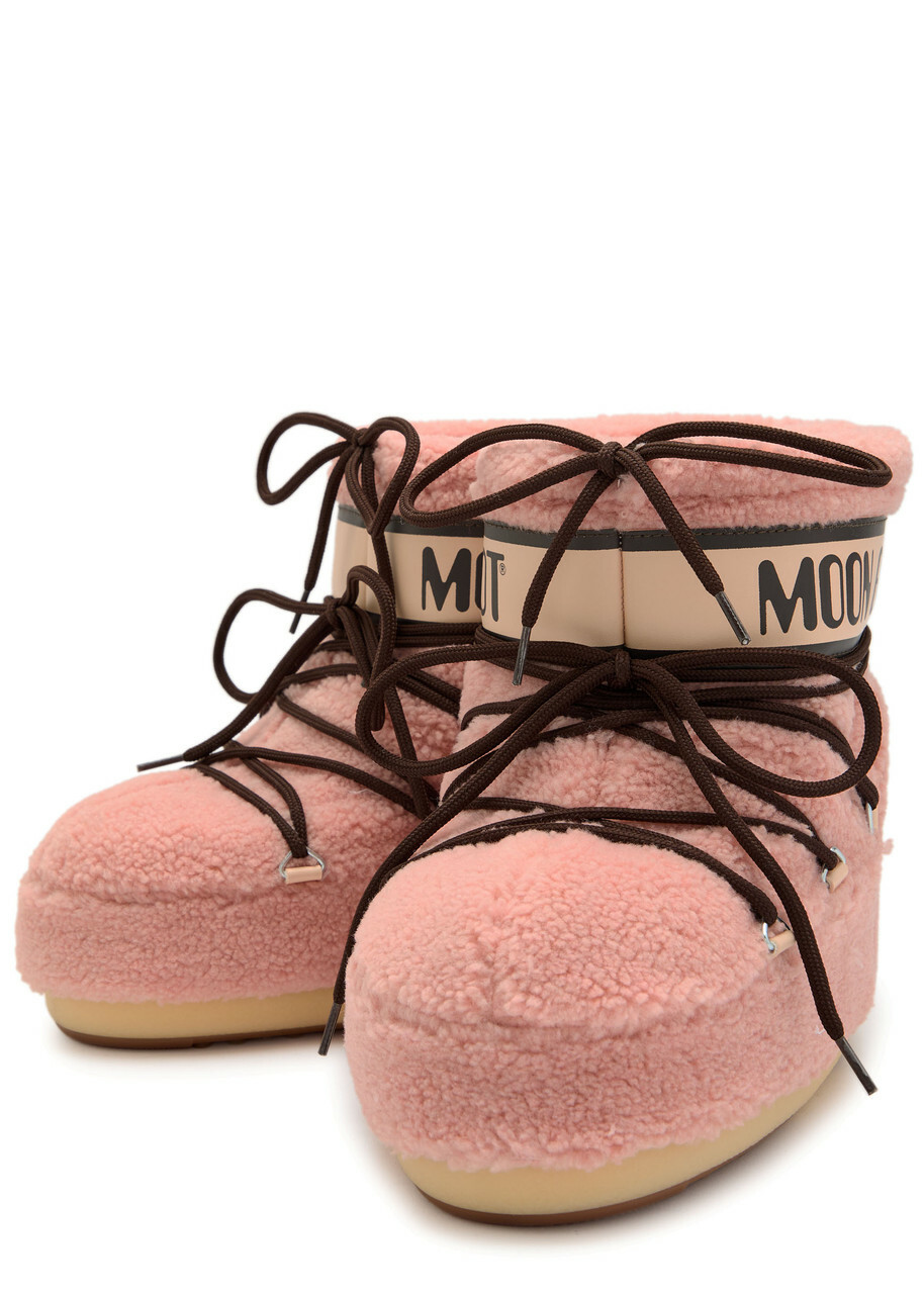 Moon Boot Icon Low Fleece Snow Boots Pink 4244 (IT42 44 / UK9