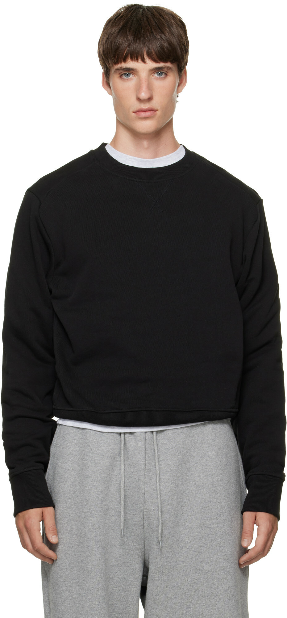 Entire Studios Black Pod Crew Sweatshirt