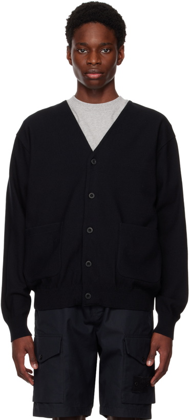 Photo: Snow Peak Black Y-Neck Cardigan