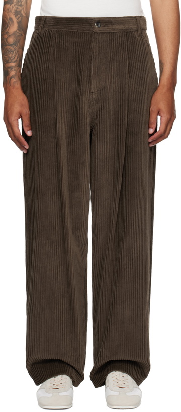 Photo: Moschino Brown Toggle Trousers