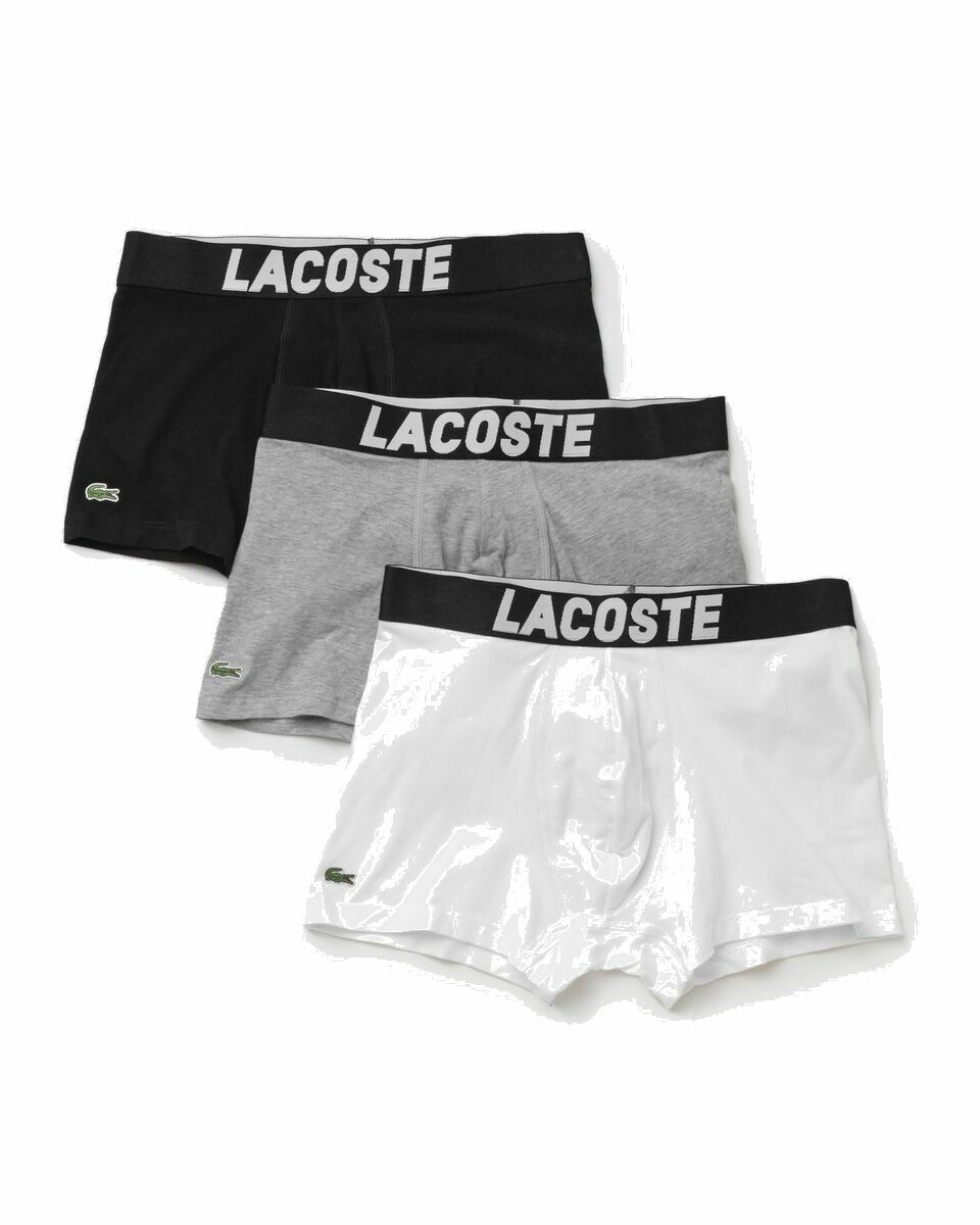 Photo: Lacoste 3 Packs Trunk Multi - Mens - Boxers & Briefs