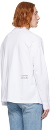 Calvin Klein White Relaxed-Fit Long Sleeve T-Shirt