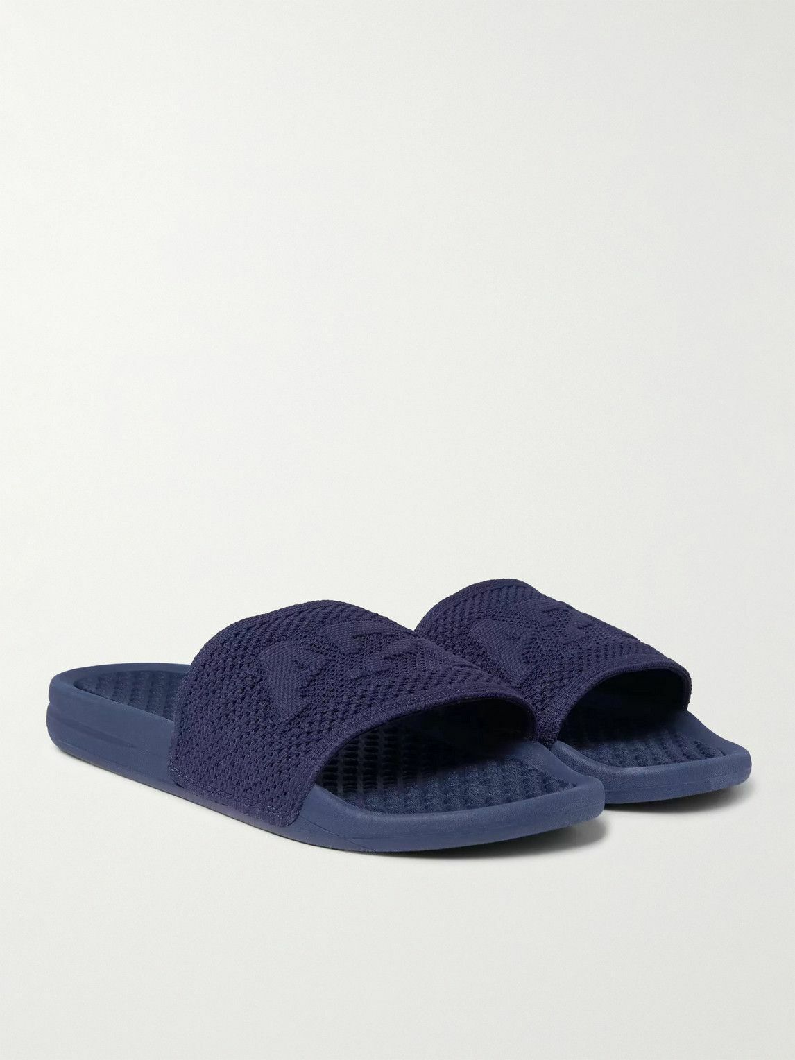 APL Athletic Propulsion Labs - Logo-Embossed TechLoom Slides - Blue