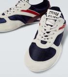 Miu Miu Gymnasium leather-trimmed sneakers