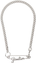 Jean Paul Gaultier Silver 'The Gaultier Safety Pin' Necklace