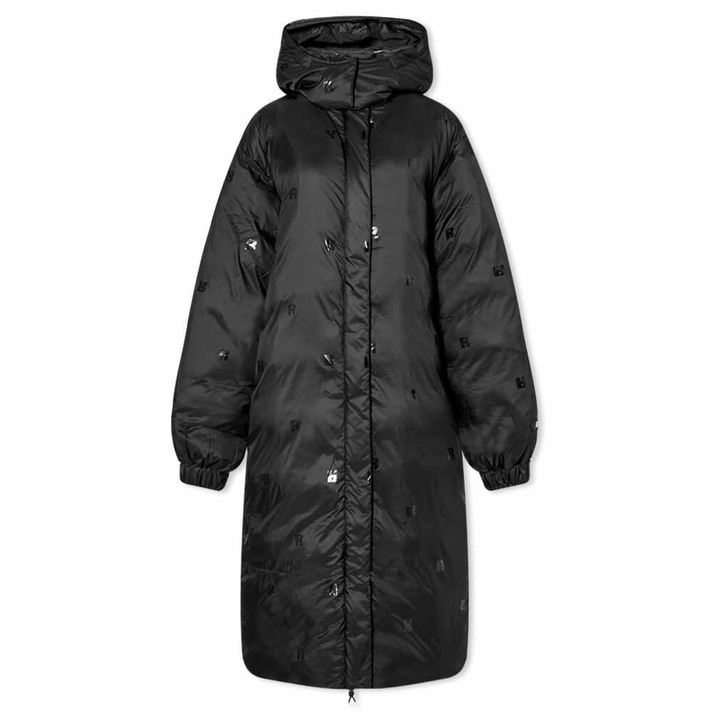 Rotate Women's Sunday Long Puffer Jacket in Black Rotate
