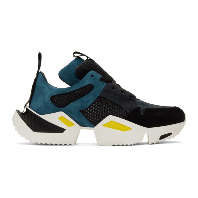 Photo: Unravel Blue and Black Low Sneakers