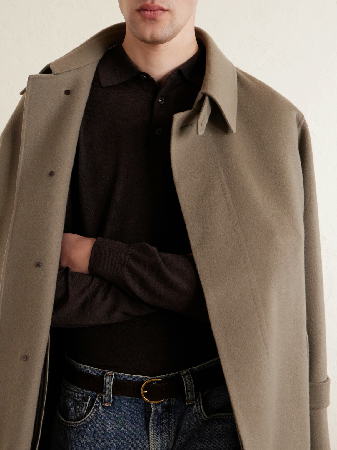 Purdey - Wool Polo Shirt - Brown