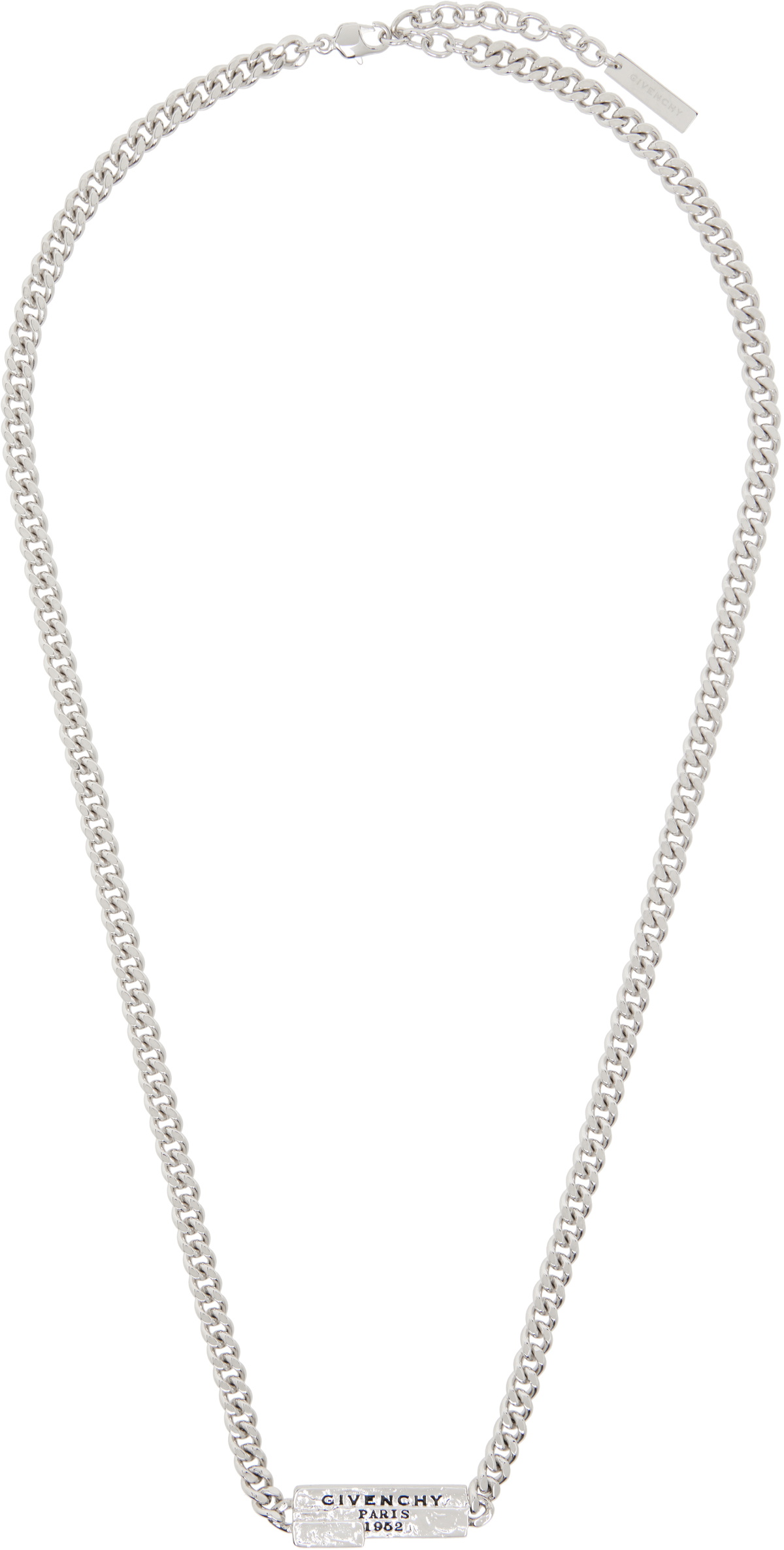 Givenchy Silver Small Lock Necklace Givenchy