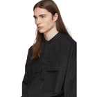 Fear of God Black Pullover Henley Shirt