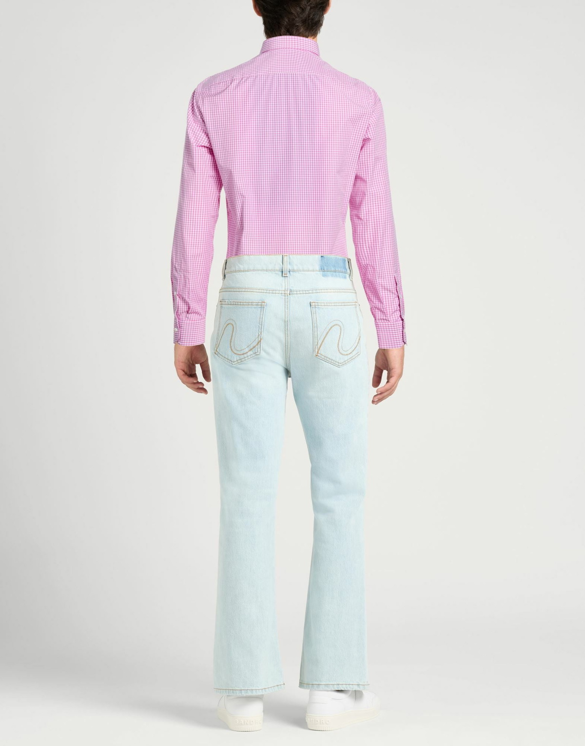 Isaia Mens Shirt Mauve