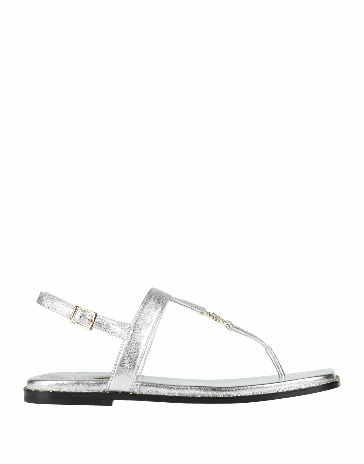 Maje Womens Thong sandal in Silver