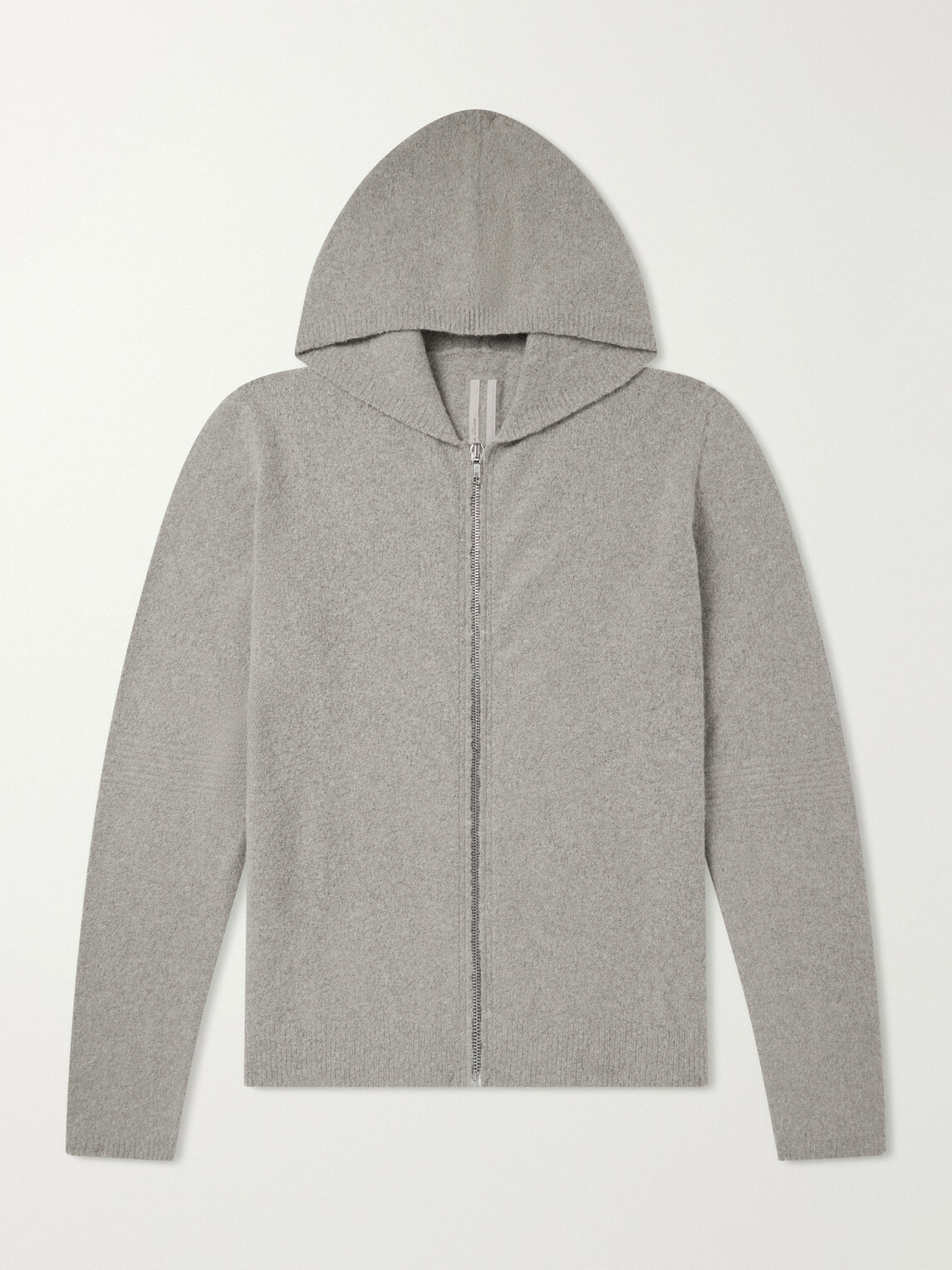 Rick Owens - Cashmere-Blend Felt Zip-Up Hoodie - Gray