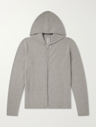 Rick Owens - Cashmere-Blend Felt Zip-Up Hoodie - Gray