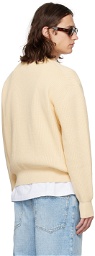 Maison Kitsuné Beige Bold Fox Head Sweater