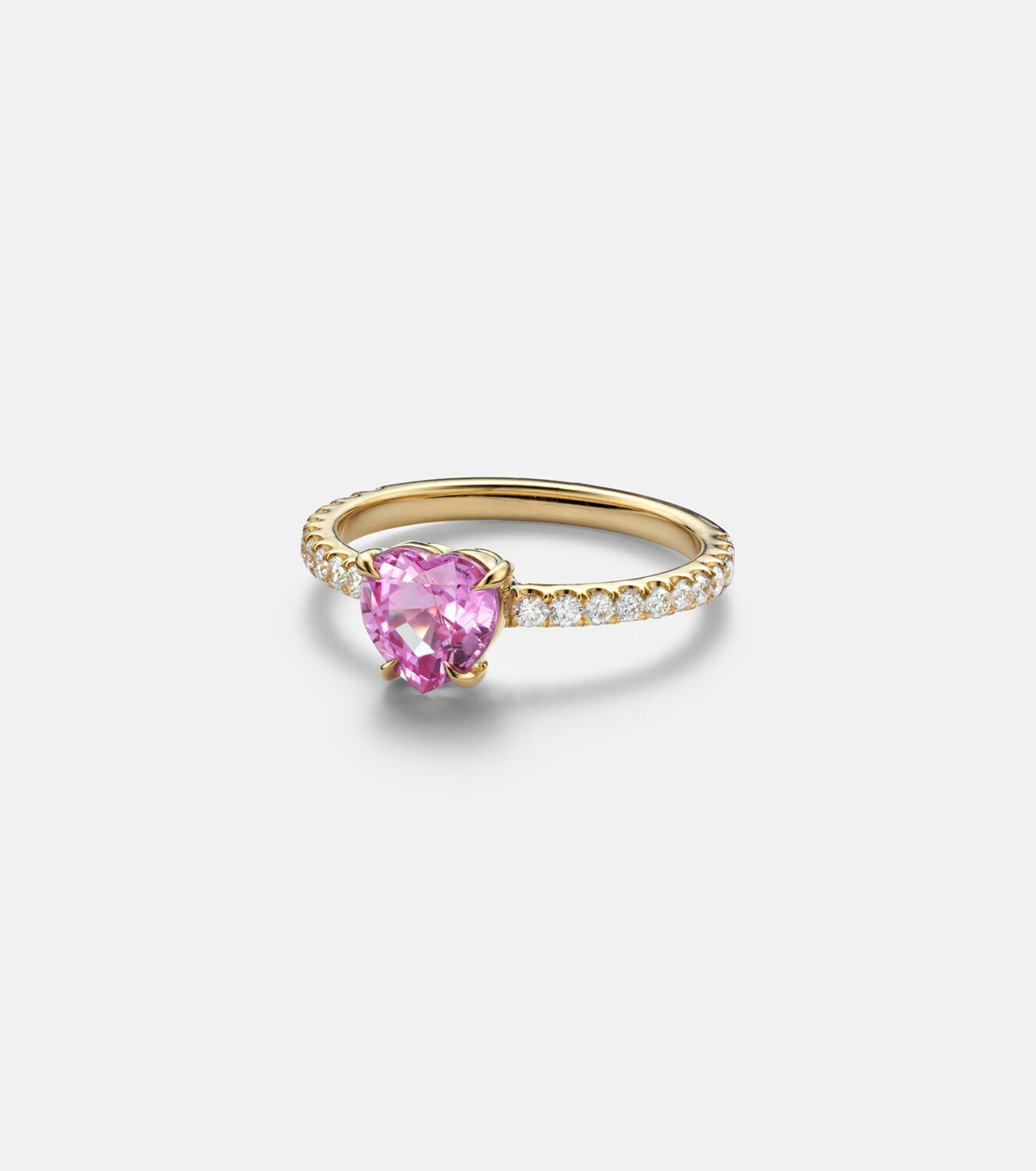 Anita Ko 18kt gold ring with sapphire and diamonds
