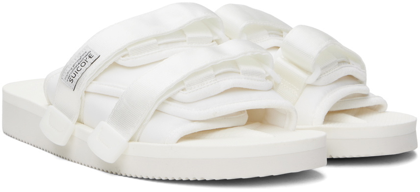 Suicoke White MOTO-Cab Sandals