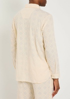 Smr Days Ornos Embroidered Cotton Polo Shirt Beige