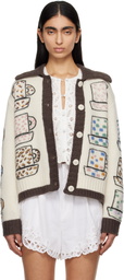 SEA NY Beige Emila Cardigan