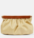 Isabel Marant - Luz raffia-effect clutch
