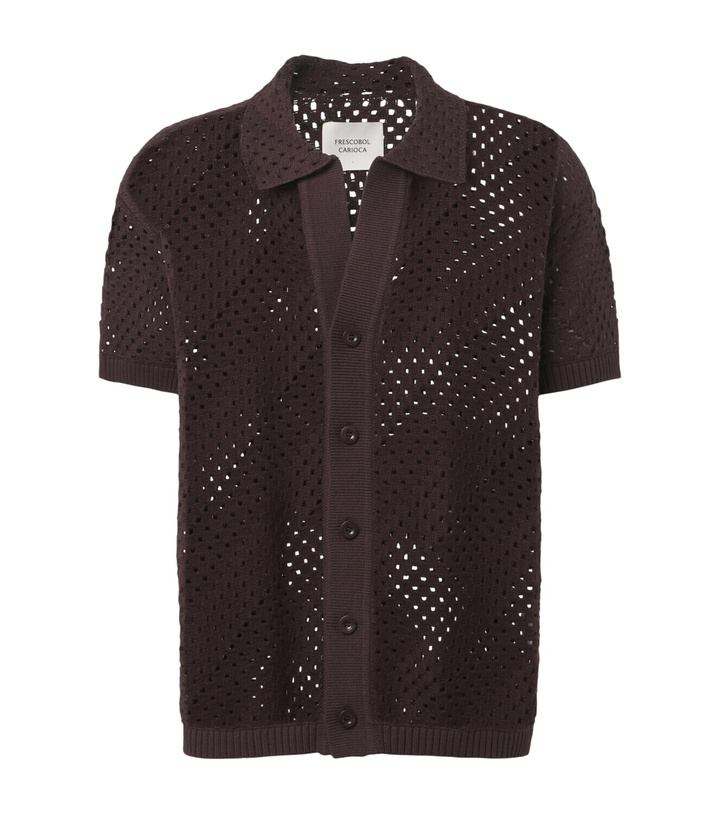 Photo: Frescobol Carioca Pinto crochet cotton shirt