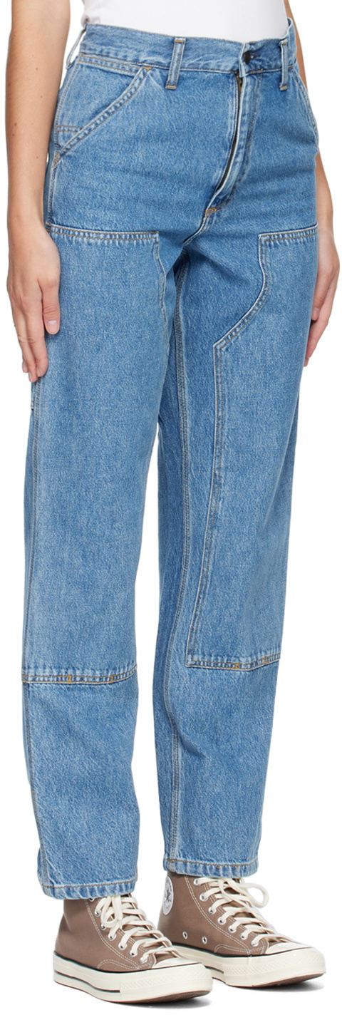 Carhartt Wip Men's Og Double Knee Jeans Blue