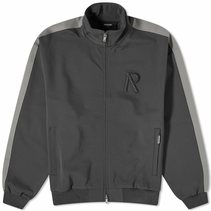 Photo: Represent Men's Initial Tracksuit Jacket in Iron Grey