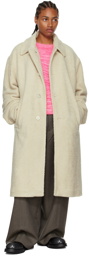 Dries Van Noten Off-White Teddy Coat