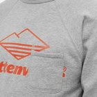 Battenwear Men's Team Reach Up Crew Sweat in Heather Grey