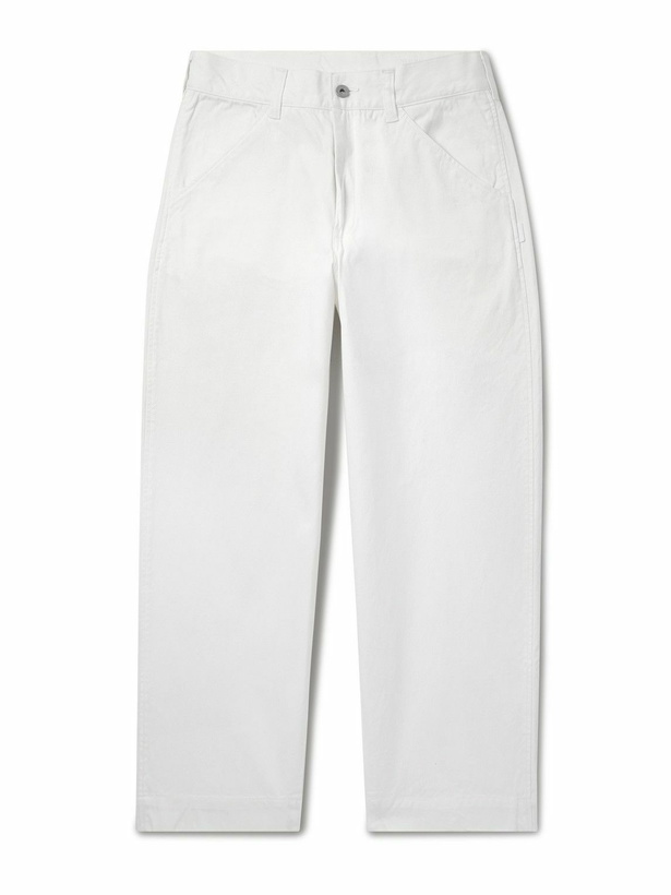 Photo: Neighborhood - BW Straight-Leg Cotton-Canvas Trousers - White