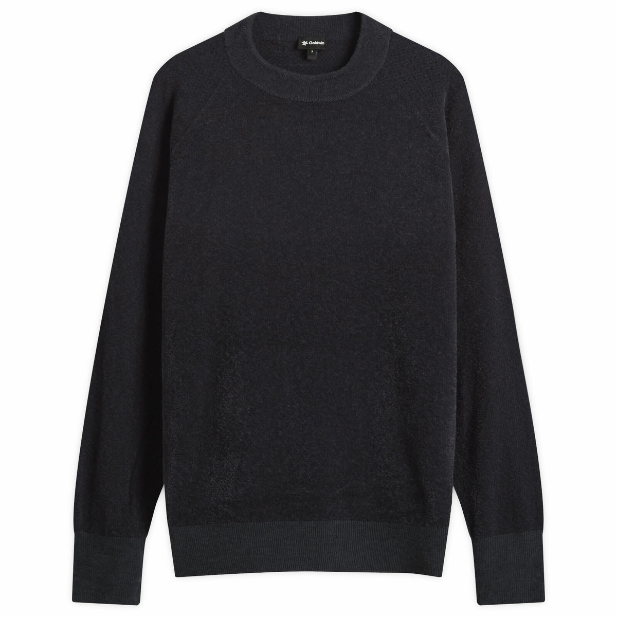 Goldwin Men's Mesh Pile Crew Sweatshirt in Wolf Gray
