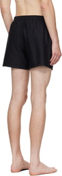 Balmain Black Monogram Swim Shorts