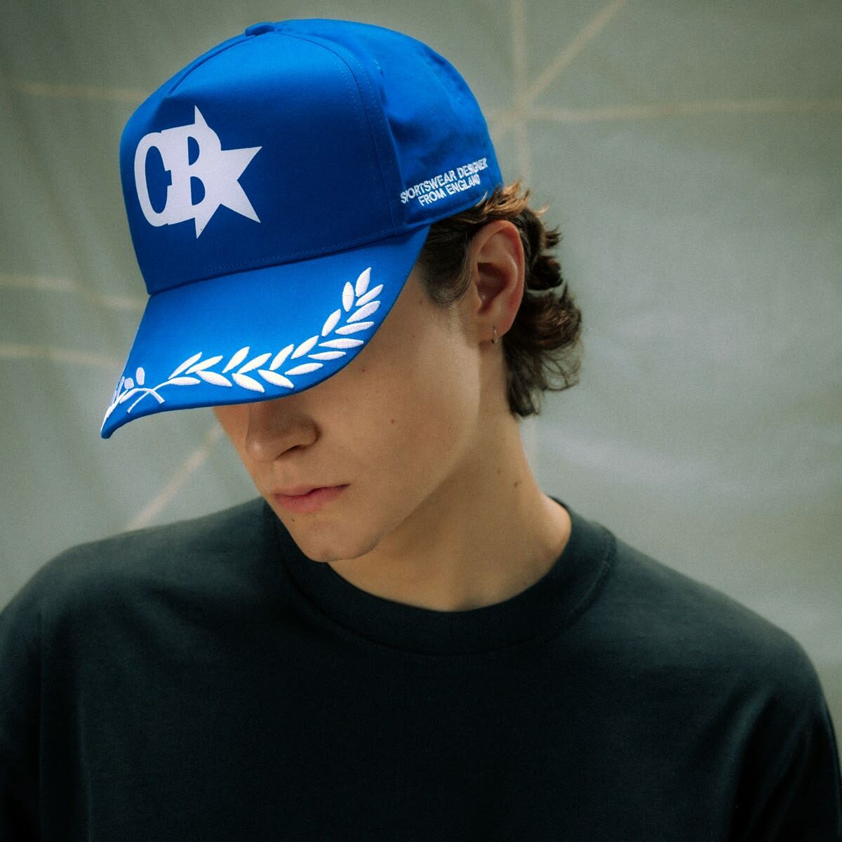 END. x Cole Buxton Cb Star Racing Cap in Cobalt Blue 