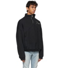 Rhude SSENSE Exclusive Black Quarter Zip Sweatshirt