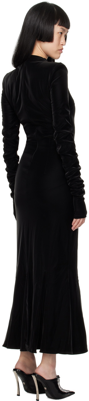 MISBHV Black Goth Midi Dress