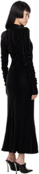 MISBHV Black Goth Midi Dress