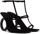 Ferragamo Black Elina Heeled Sandals