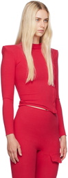 GREG ROSS SSENSE Exclusive Red Zip Top