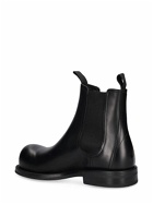 MARTINE ROSE - Bulb-toe Leather Chelsea Boots