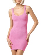 MC2 Saint Barth Woman Tank Pink Crinkle Dress