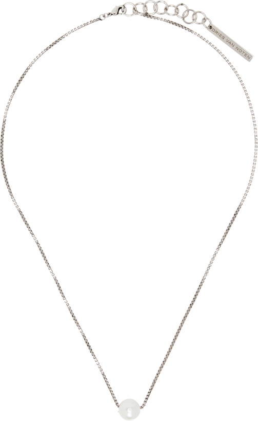 Photo: Dries Van Noten Pearl Stud Necklace