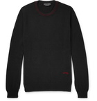 Alexander McQueen - Logo-Embroidered Cashmere Sweater - Men - Black