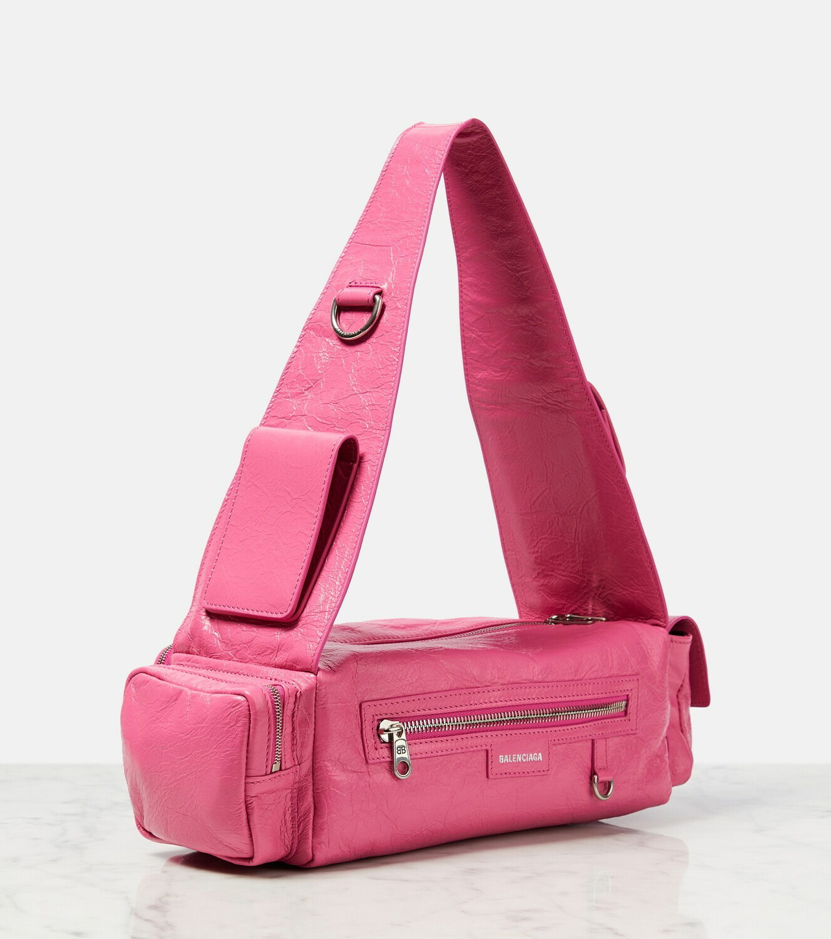 ☆国内正規品☆BALENCIAGA SUPERBUSY XS！スーパービジー！ 新作*BALENCIAGA*スーパービジー XS レザーショルダーバッグ